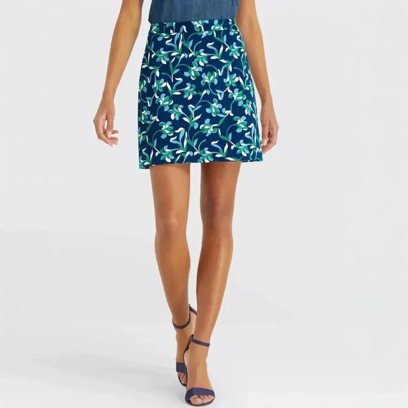 Draper James Graceland Floral Preppy Feminine Casual A-Line Skirt Size 4 - Picture 8 of 8